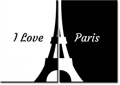 dwa plakaty z Paryżem