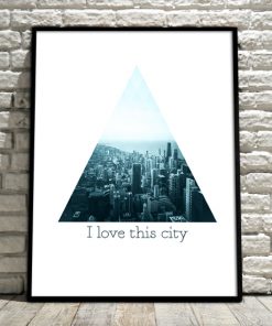 plakaty z panoramą miasta