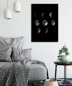 plakat z księżycem