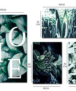 botaniczne plakaty kolaż