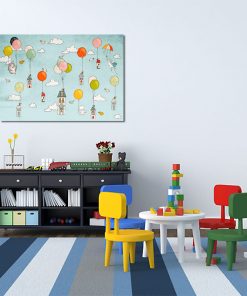 Plakat niebieski do pokoju dziecka