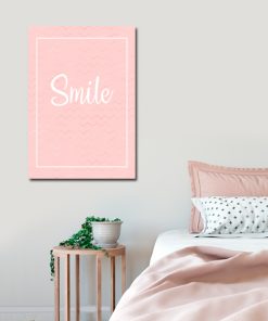 Różowy plakat do sypialni