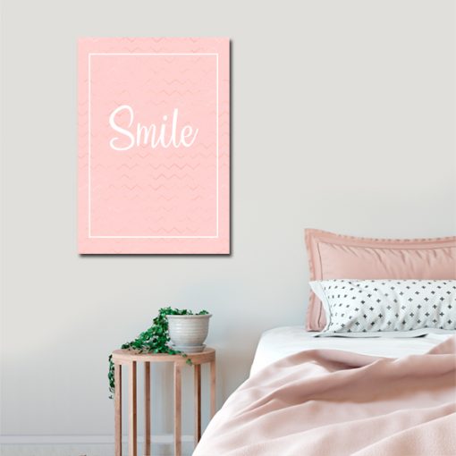 Różowy plakat do sypialni
