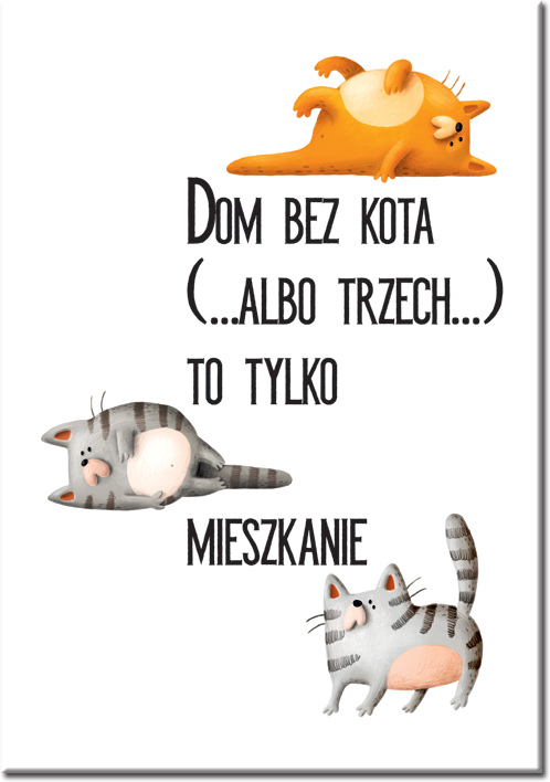 Plakat dla fana kotów