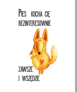 Plakat z motywem psa