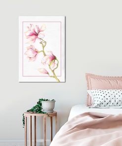 Plakat z motywem kwiatowym do sypialni