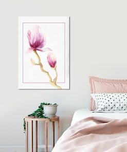 Plakat z kwiatem do sypialni