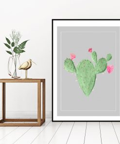Plakat z motywem kaktusa do salonu