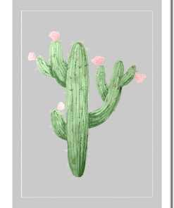 Plakat z motywem kaktusa