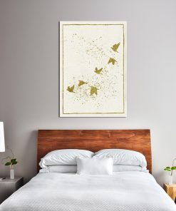 Plakat z motywem ptaków do dekoracji sypialni