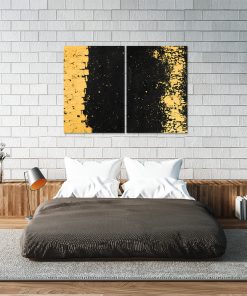 Podwójny plakat z abstrakcją do sypialni