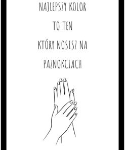 Plakat z motywem manicure
