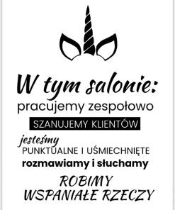 Typograficzny plakat do salonu fryzjerskiego