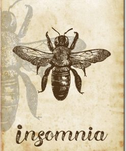 plakat z motywem pszczoły