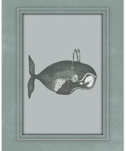 plakat z wielorybem