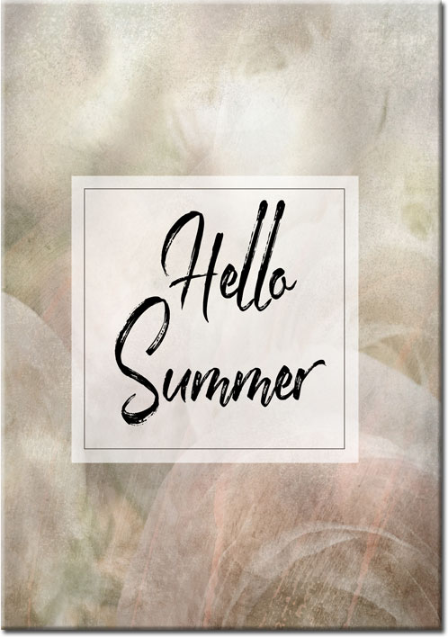 hello summer jako napis na plakacie