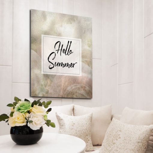 plakat z napisem hello summer