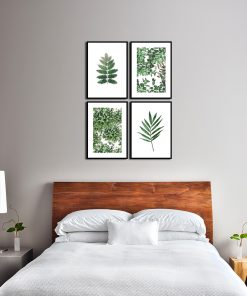 Zestaw plakatów botanicznych do sypialni