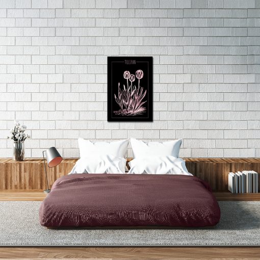 Plakat z motywem tulipanów do sypialni