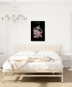 Różowo-złoty plakat do dekoracji sypialni