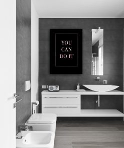 Plakat lustrzany do łazienki