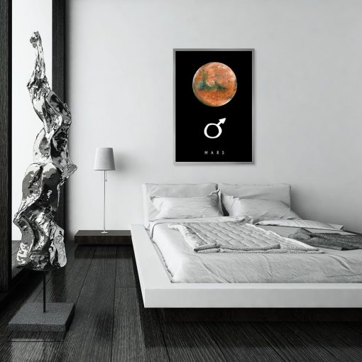 Plakat z motywem Marsa
