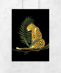 Plakat z gepardem