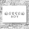 Plakat napis Warsaw Boy