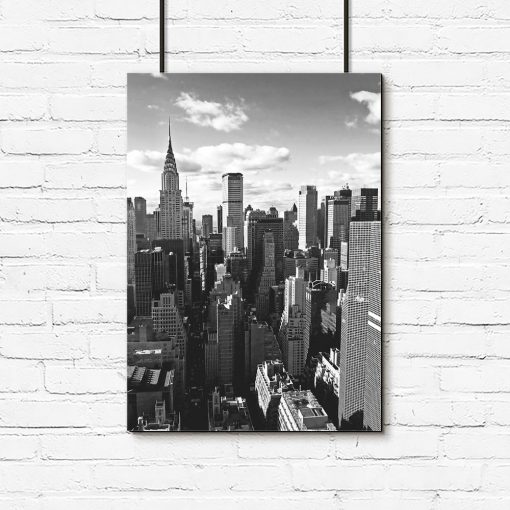 Plakat nowojorskie wieżowce