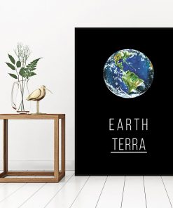 Plakat z motywem Ziemi
