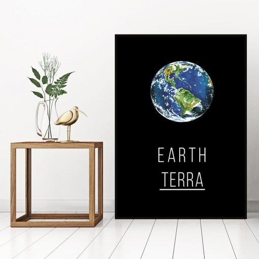 Plakat z motywem Ziemi