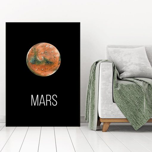 Plakat z motywem Marsa