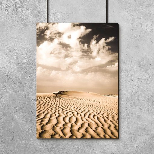 Plakat piasek na pustyni