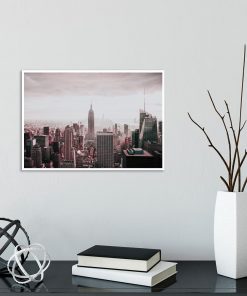 Plakat panorama wieżowców