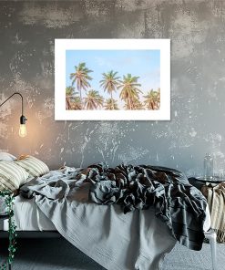 Plakat z palmami