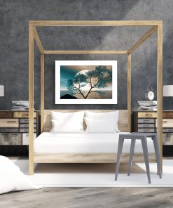 plakat do sypialni z motywem drzewa