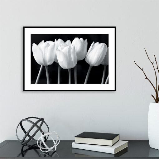 plakat do salonu z tulipanami