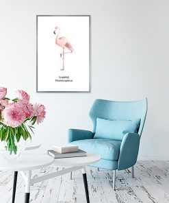 różowy ptak jako dekoracja