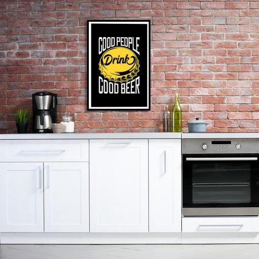 plakat do kuchni z motywem piwa