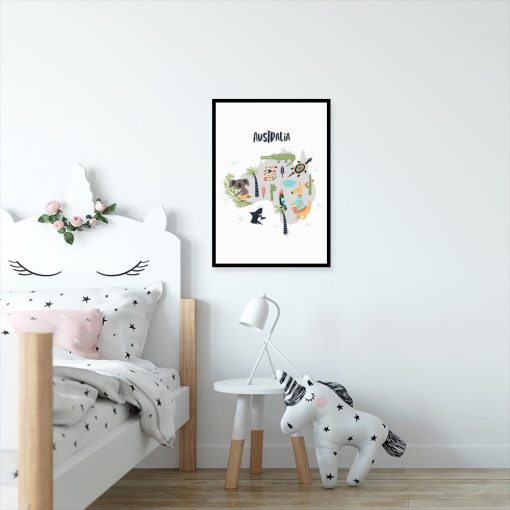 plakat do pokoju dziecka z motywem zwierząt
