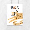 plakat dla dziecka z napisem Roar