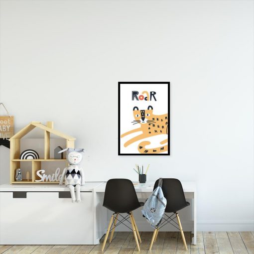 plakat przedstawiający tygrysa do pokoju dziecka