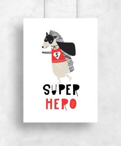 plakat z napisem Super Hero