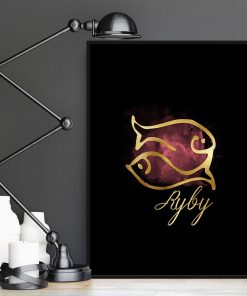 plakat z symbolem ryb