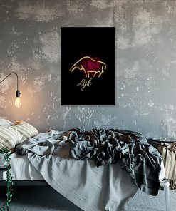 plakat do sypialni ze znakiem zodiaku byk