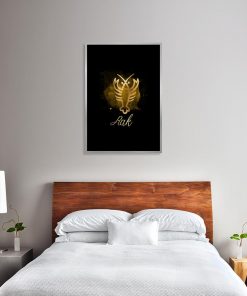 plakat do sypialni ze znakiem zodiaku