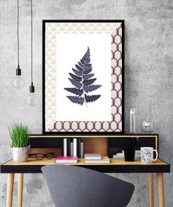 plakat do salonu przedstawiający liścia