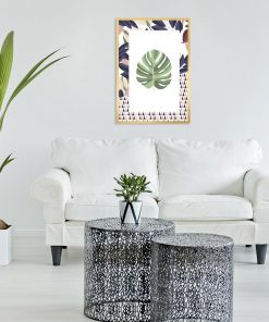 plakat z motywem roślinnym na ścianę do salonu