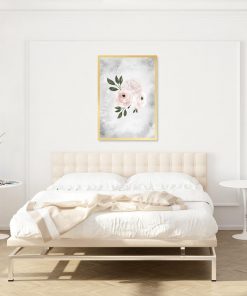 plakat do sypialni przedstawiający kwiaty