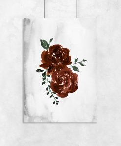 plakat z różami
